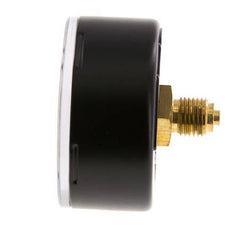 0..1 Bar (0..15 psi) Pressure Gauge Rear Steel/Brass 63 mm Class 1.6