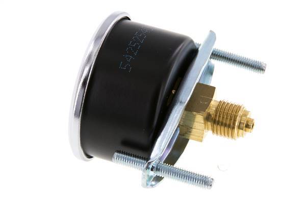 0..16 Bar (0..232 psi) Panel Mount Pressure Gauge Steel/Brass 50 mm Class 2.5 (Bracket)