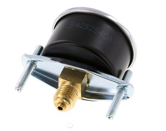 0..16 Bar (0..232 psi) Panel Mount Pressure Gauge Steel/Brass 50 mm Class 2.5 (Bracket)