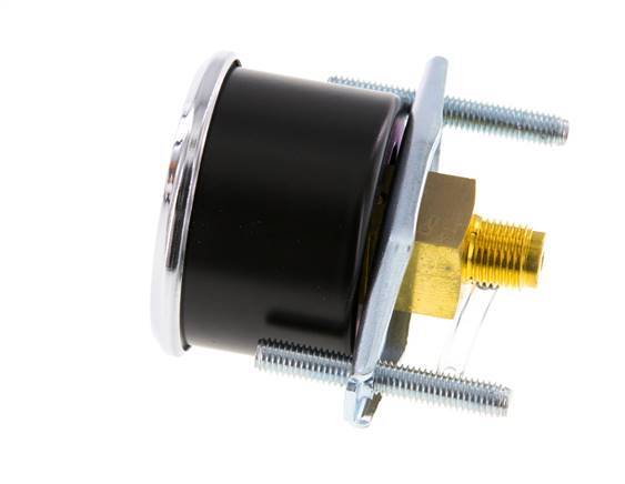 0..1.6 Bar (0..23 psi) Panel Mount Pressure Gauge Steel/Brass 40 mm Class 2.5 (Bracket)
