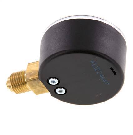 0..1.6 Bar (0..23 psi) Pressure Gauge Below Plastic/Brass 50 mm Class 2.5