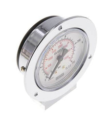 0..250 Bar (0..3626 psi) Panel Mount Pressure Gauge Steel/Brass 63 mm Class 2.5 (Front Panel)