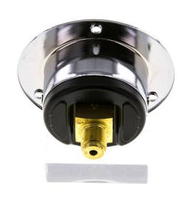0..25 Bar (0..363 psi) Panel Mount Pressure Gauge Steel/Brass 40 mm Class 2.5 (Front Panel)