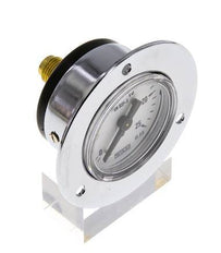 0..25 Bar (0..363 psi) Panel Mount Pressure Gauge Steel/Brass 40 mm Class 2.5 (Front Panel)