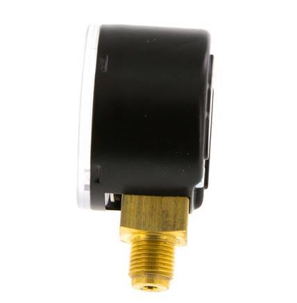 0..25 Bar (0..363 psi) Pressure Gauge Below Steel/Brass 40 mm Class 1.6