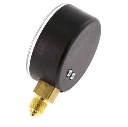 0..25 Bar (0..363 psi) Pressure Gauge Below Plastic/Brass 63 mm Class 2.5