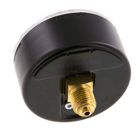 0..25 Bar (0..363 psi) Pressure Gauge Rear Steel/Brass 63 mm Class 1.6