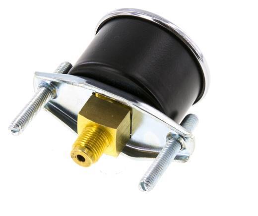 0..2.5 Bar (0..36 psi) Panel Mount Pressure Gauge Steel/Brass 40 mm Class 2.5 (Bracket)