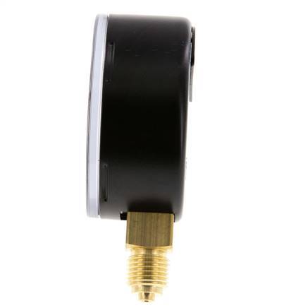 0..315 Bar (0..4569 psi) Pressure Gauge Below Steel/Brass 63 mm Class 1.6