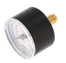 0..40 Bar (0..580 psi) Pressure Gauge Rear Plastic/Brass 40 mm Class 2.5