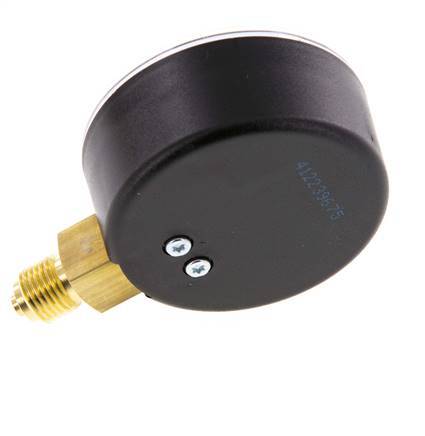 0..40 Bar (0..580 psi) Pressure Gauge Below Plastic/Brass 63 mm Class 2.5