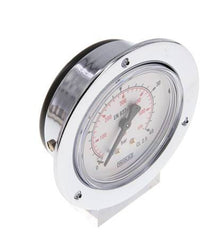 0..40 Bar (0..580 psi) Panel Mount Pressure Gauge Steel/Brass 63 mm Class 2.5 (Front Panel)