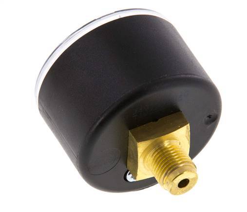 0..4 Bar (0..58 psi) Pressure Gauge Rear Plastic/Brass 40 mm Class 2.5