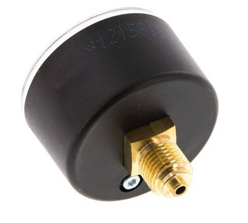 0..60 Bar (0..870 psi) Pressure Gauge Rear Plastic/Brass 50 mm Class 2.5