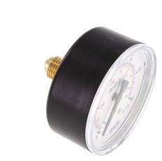 0..60 Bar (0..870 psi) Pressure Gauge Rear Plastic/Brass 63 mm Class 2.5