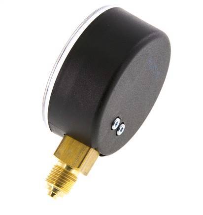 0..60 Bar (0..870 psi) Pressure Gauge Below Plastic/Brass 63 mm Class 2.5