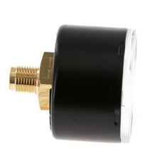 0..6 Bar (0..87 psi) Pressure Gauge Rear Steel/Brass 40 mm Class 1.6