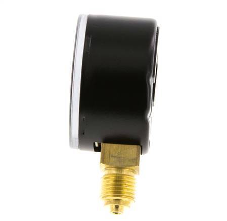 0..6 Bar (0..87 psi) Pressure Gauge Below Steel/Brass 50 mm Class 1.6