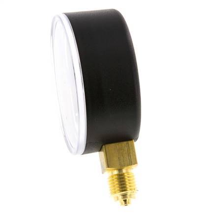 0..6 Bar (0..87 psi) Pressure Gauge Below Plastic/Brass 63 mm Class 2.5