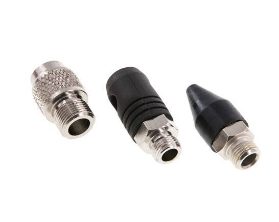TYPHOON Standard/Pro Rubber Nozzle Set (Safety Nozzle Cone Nozzle) With Male Thread