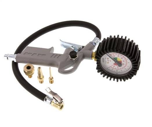 Pistol Grip Uncalibrated Tire Inflator Euro Coupling DN 7.2 12 bar Hobby