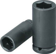 77mm Long Power Socket Insert For 14 mm Hexagonal Screws Square Drive 1/2" (12.5 mm)
