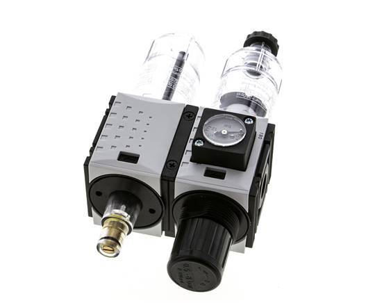 FRL 2-Part G1/4'' 800 l/min 0.5-8.0bar/7-116psi Semi-Auto Polycarbonate Futura 0