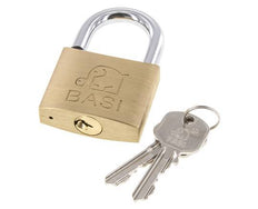 Cylinder padlock 50 Simultaneous Locking with Closure B
