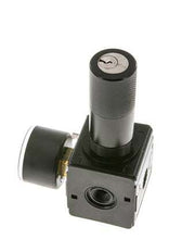 Pressure Regulator for Manifold Assembly G1/4'' 2250 l/min 0.2-6.0bar/3-87psi Zinc Die-Cast 40 mm Pressure Gauge Cylinder Lock Multifix 1