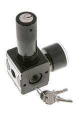 Pressure Regulator for Manifold Assembly G1/4'' 2250 l/min 0.2-6.0bar/3-87psi Zinc Die-Cast 40 mm Pressure Gauge Cylinder Lock Multifix 1