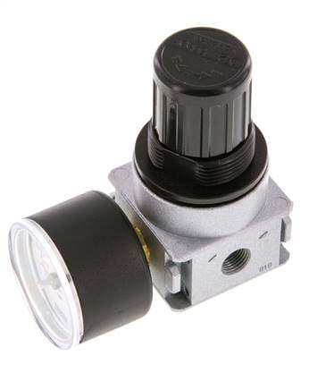 Pressure Regulator G1/8'' 600 l/min 0.2-6.0bar/3-87psi Zinc Die-Cast 40 mm Pressure Gauge Multifix 0