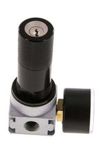 Pressure Regulator G1/4'' 600 l/min 0.1-3.0bar/1-44psi Zinc Die-Cast 40 mm Pressure Gauge Cylinder Lock Multifix 0