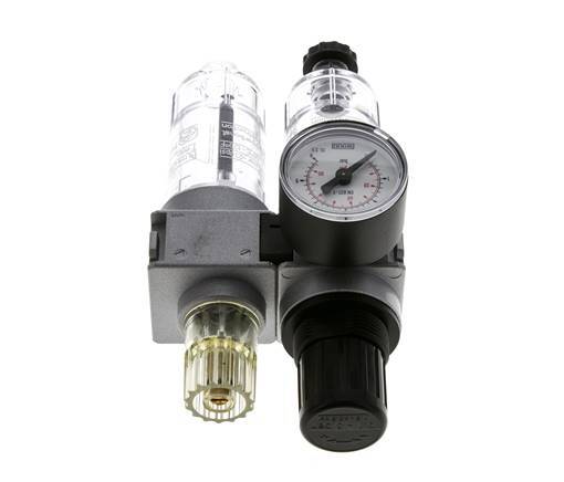 FRL 2-Part G1/4'' 700 l/min 0.1-3.0bar/1-44psi Semi-Auto 40 mm Pressure Gauge Polycarbonate Multifix 0