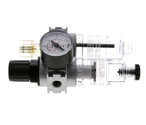 FRL 2-Part G1/4'' 700 l/min 0.1-3.0bar/1-44psi Semi-Auto 40 mm Pressure Gauge Polycarbonate Multifix 0