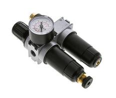 FRL 2-Part G1/4'' 700 l/min 0.2-6.0bar/3-87psi Semi-Auto 40 mm Pressure Gauge Metal Multifix 0