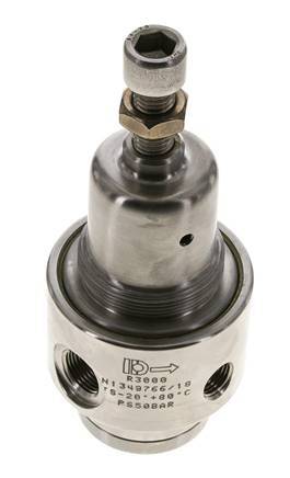 Pressure Regulator G3/8'' 700 l/min 1.0-15.0bar/14-218psi Stainless Steel Aggressive Gasses