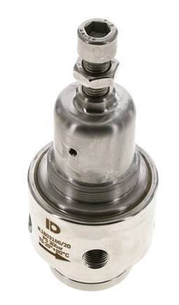 Pressure Regulator G1/4'' 700 l/min 0.5-8.0bar/7-116psi Stainless Steel Gases Liquids