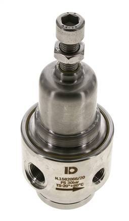 Pressure Regulator G3/8'' 700 l/min 0.5-8.0bar/7-116psi Stainless Steel Aggressive Gasses