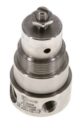 Pressure Regulator G1/4'' 350 l/min 0.5-8.0bar/7-116psi Stainless Steel Gases Liquids