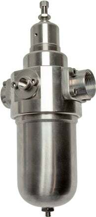 Filter-Regulator G1'' 6000 l/min 0.5-8.0bar/7-116psi Auto Stainless Steel