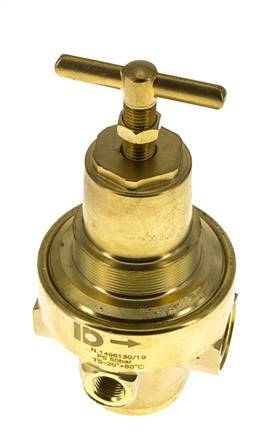 Pressure Regulator G1/2'' 1500 l/min 1.0-15.0bar/14-218psi Brass Gases Liquids