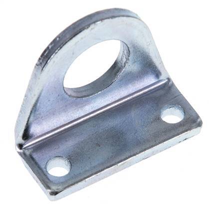 Foot Mount 20 mm 25 mm ISO 6432 Zinc plated steel