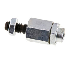 Floating Joint M6 for Cylinder Zinc plated steel