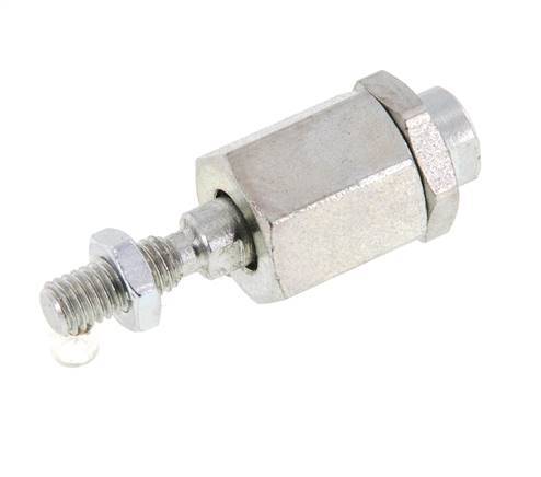 Floating Joint M5 for Cylinder Zinc plated steel