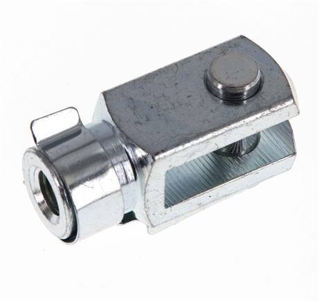 Clevis Rod-end Pin M10 x 1.25 Zinc plated steel