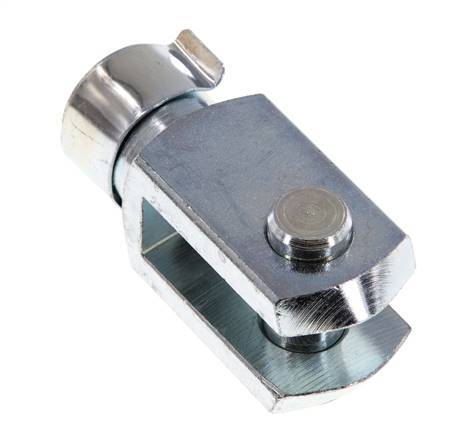 Clevis Rod-end Pin M12 x 1.25 Zinc plated steel