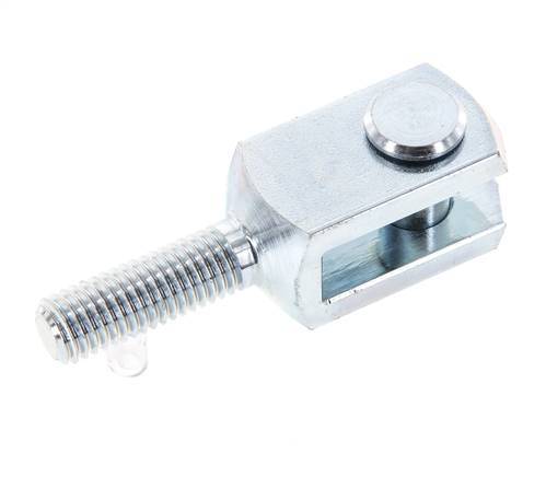 Clevis Rod-end Pin M10 Male Zinc plated steel
