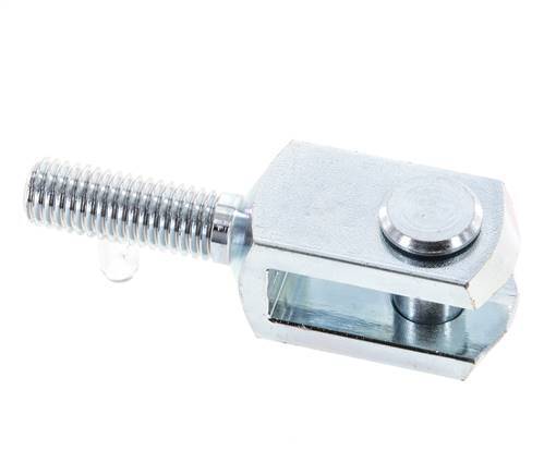 Clevis Rod-end Pin M10 Male Zinc plated steel