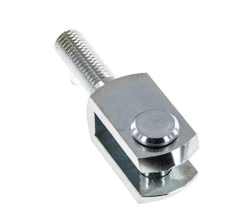 Clevis Rod-end Pin M12 Male Zinc plated steel