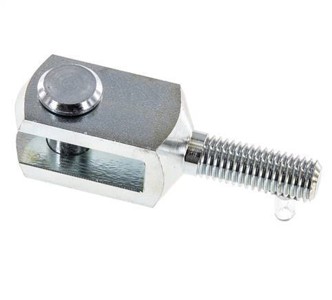 Clevis Rod-end Pin M12 Male Zinc plated steel